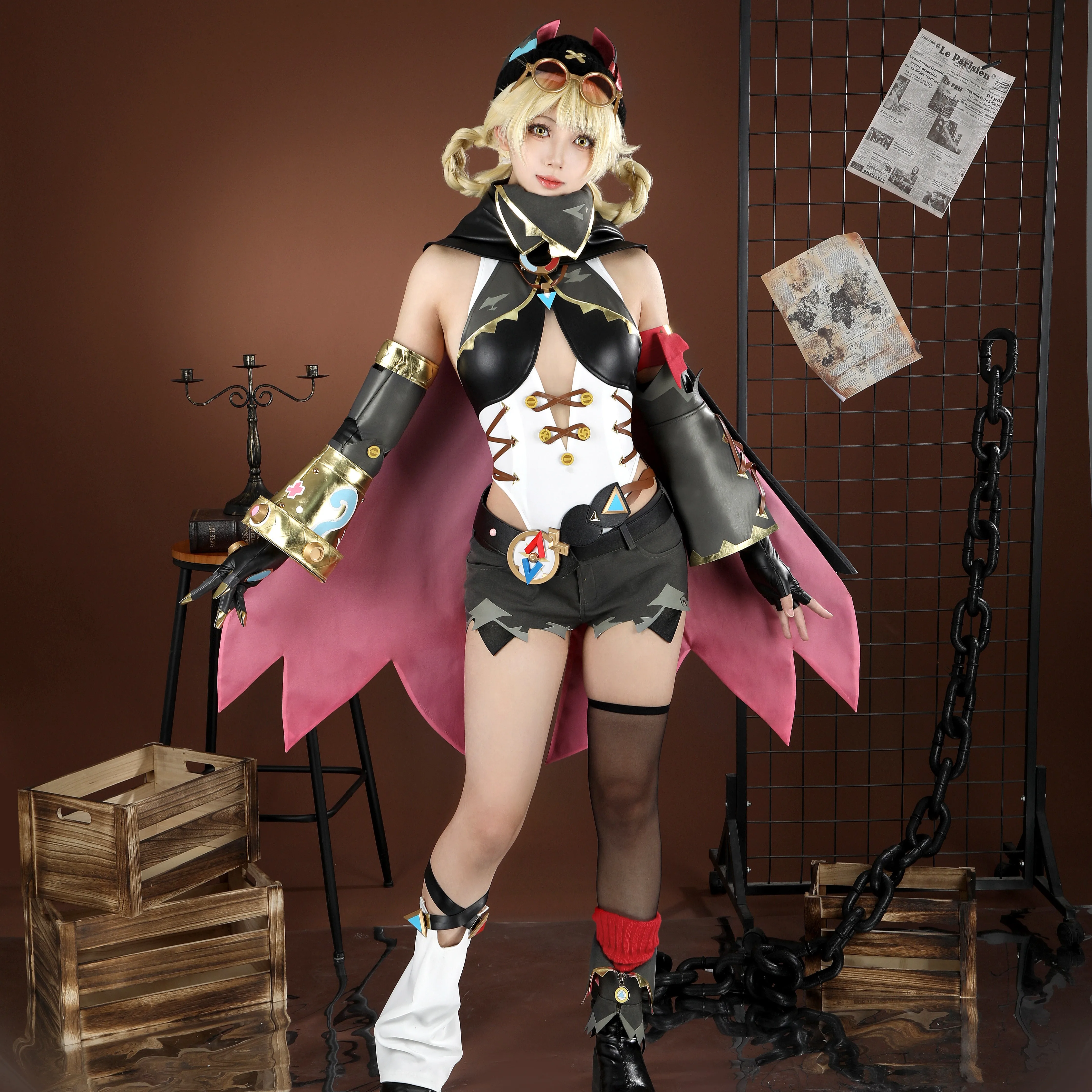 

Jahoda Cosplay Costume Role Playing Cute Dress With Hat Carnival For Comic Con Party