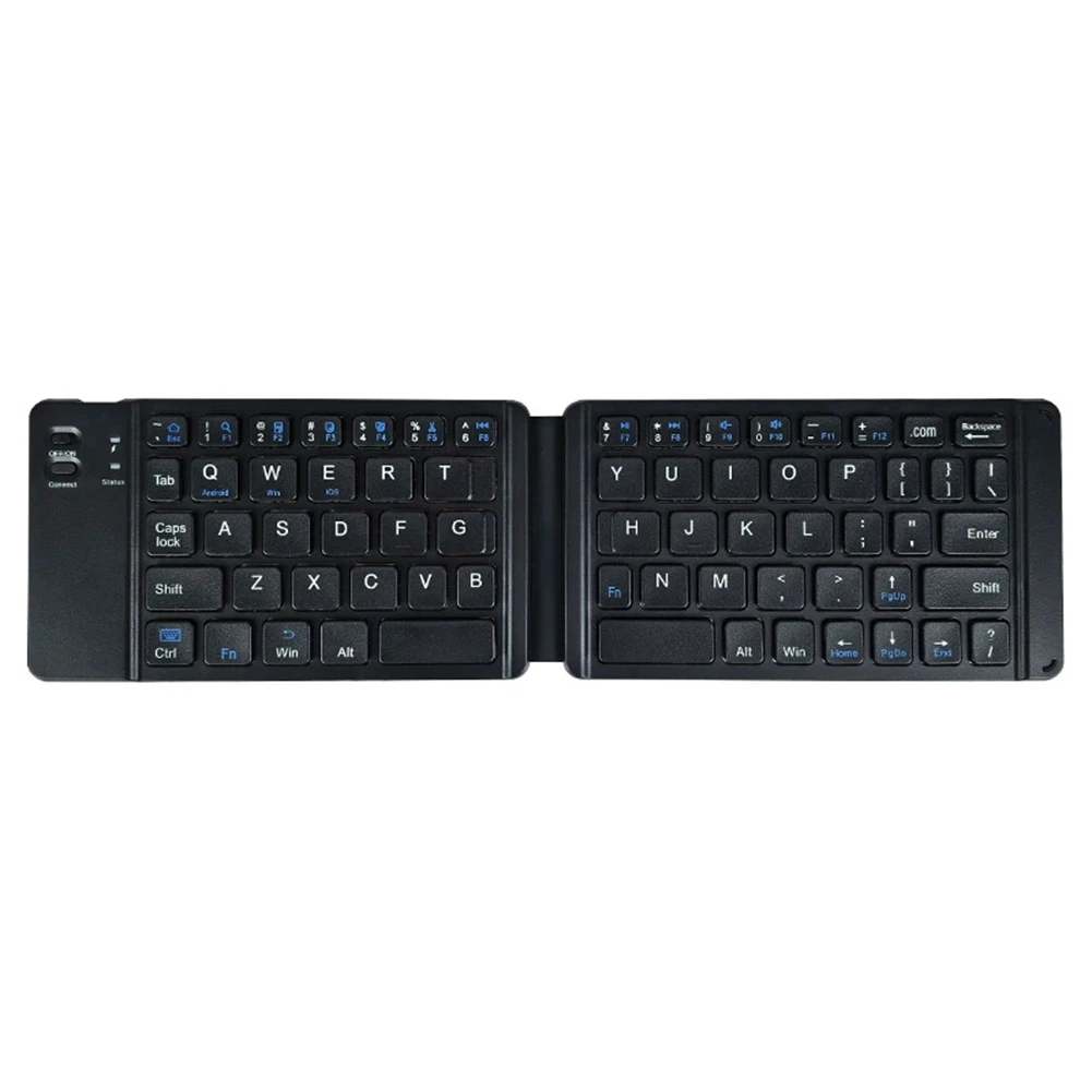 【POPULAR PICK】-Foldable Bluetooth Keyboard, Rechargeable Ultra Slim Keyboard for Smartphone Tablet and Laptop