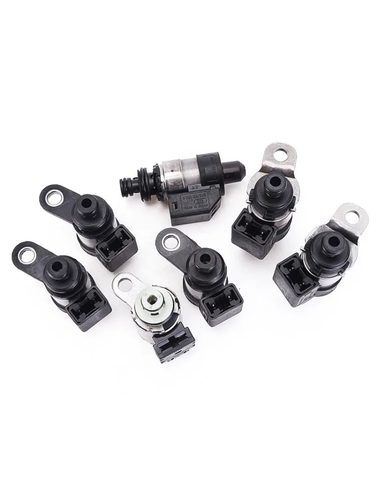 7PCS RE5R05A Transmission Solenoid Valve Kit 0260130030 0260130031 G7T23082 For 2002-2018 Nissan Pathfinder Infiniti EX35 Q45