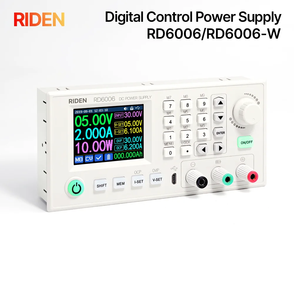 RIDEN RD RD6006 RD6006W USB WiFi DC DC Voltage Current Step-Down Bench Power Supply Buck Adjustable Converter 60V 6A