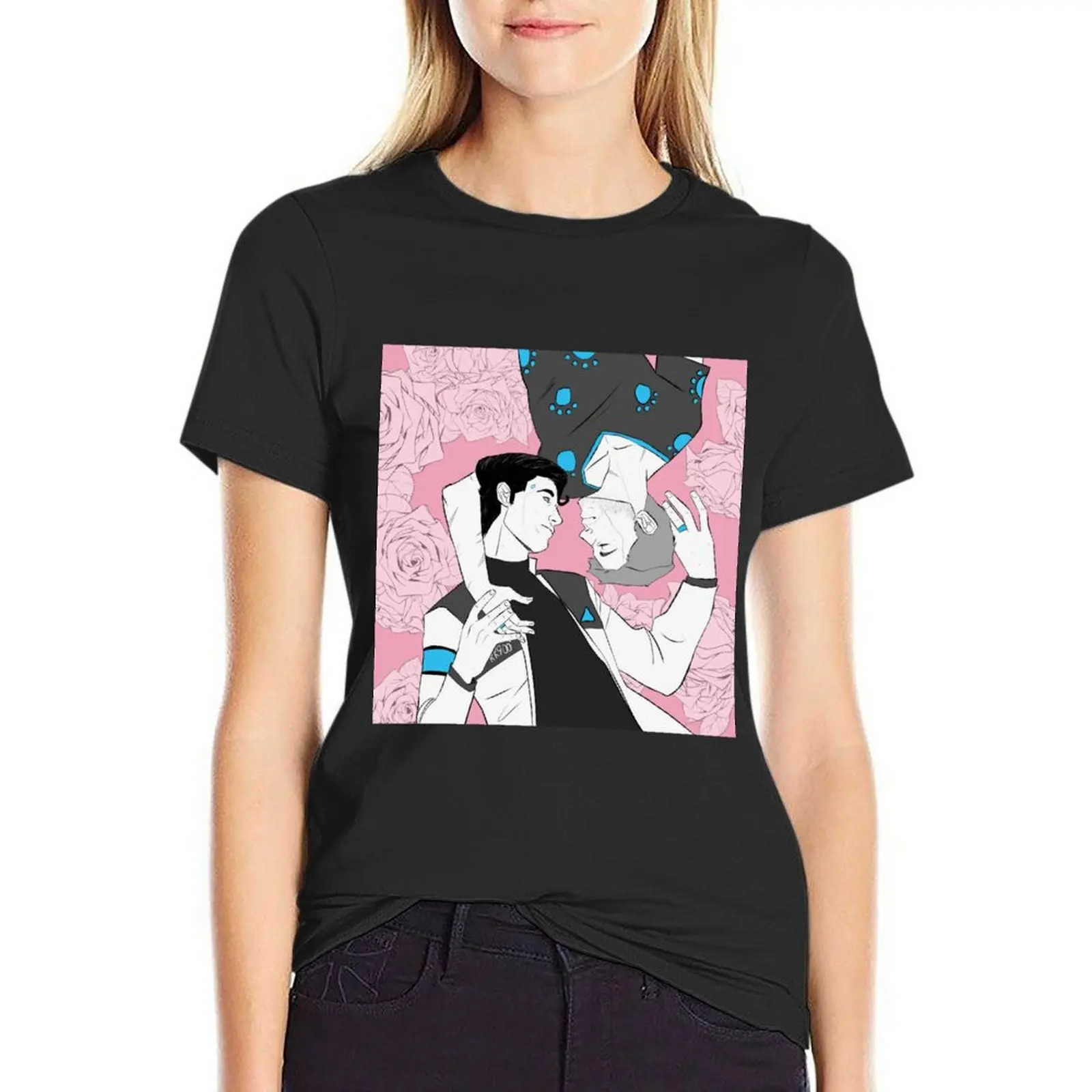 

900Gavin T-Shirt tees Short sleeve tee vintage summer tops plain t shirts for Women