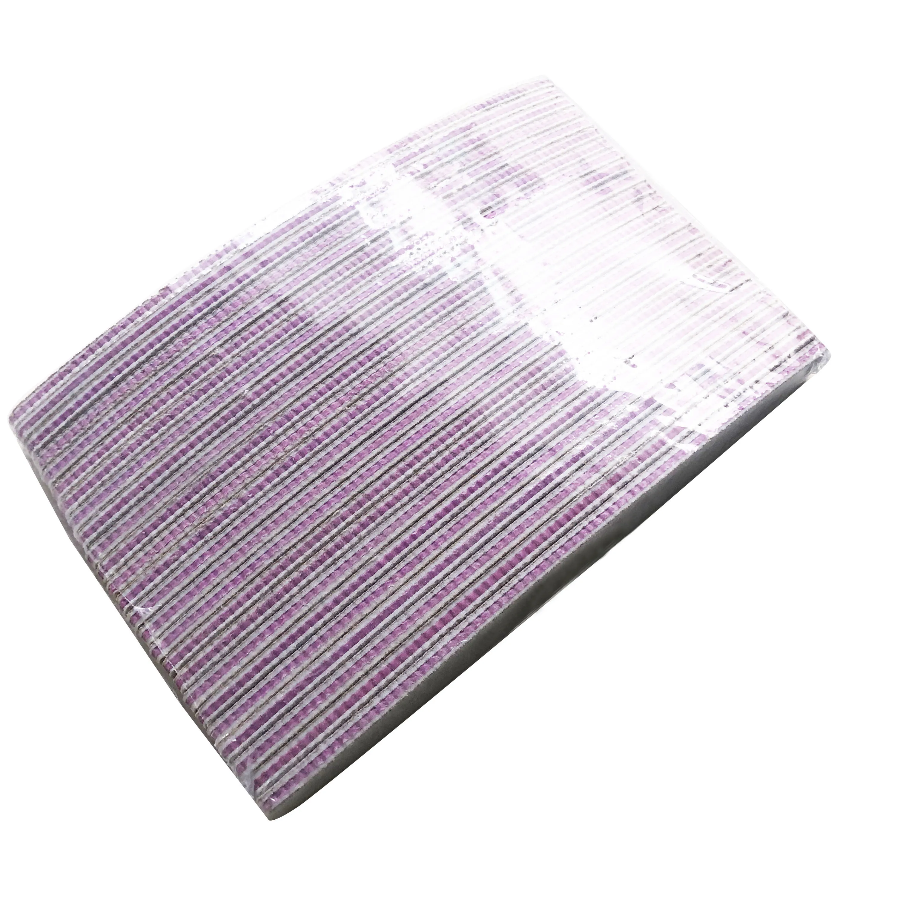 50 sztuk/partia pilników do paznokci zebra 100/180 w kształcie półksiężyca, pilnik do paznokci do manicure, pilnik do paznokci akrylowych