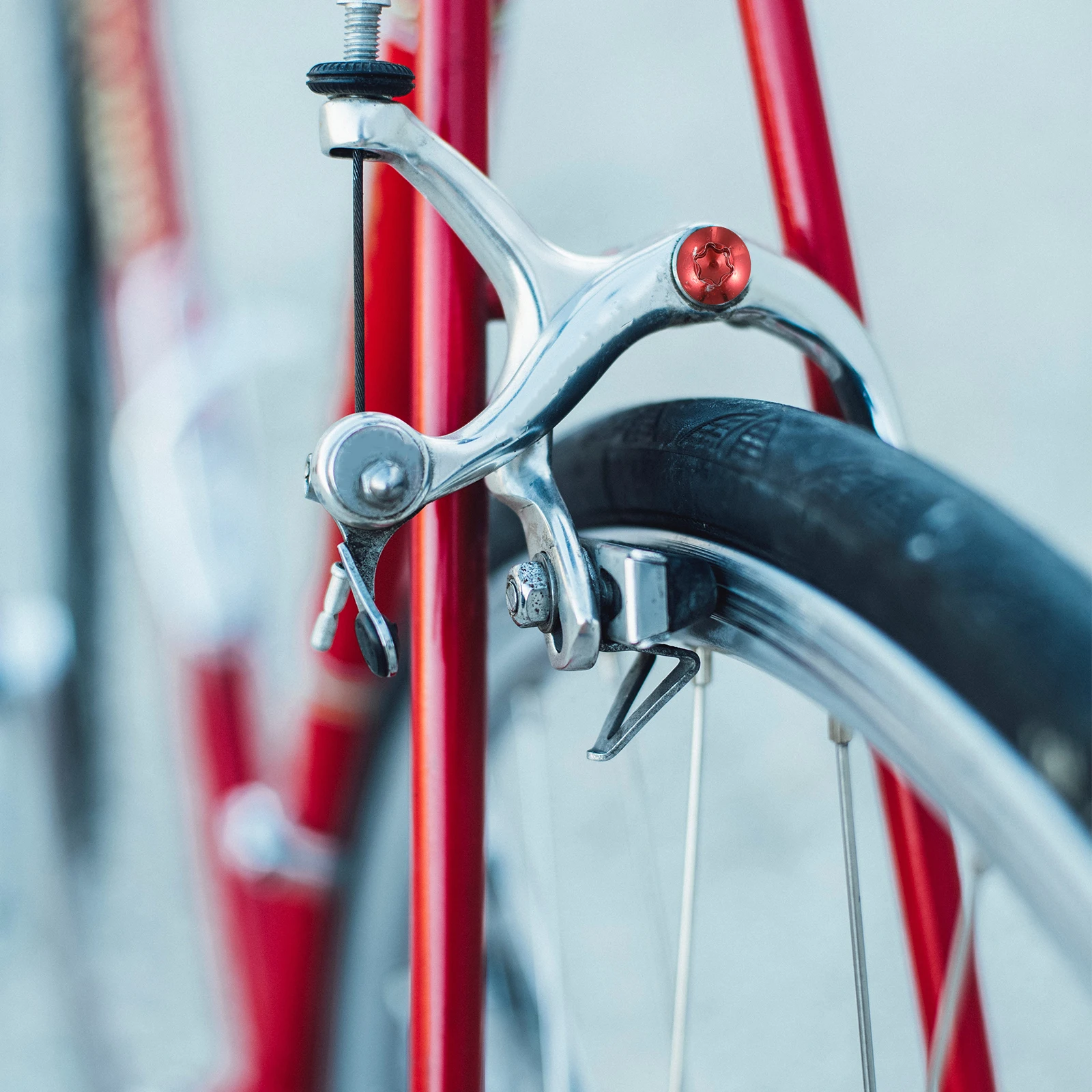 12 مسامير تثبيت قرص الدراجة، مسامير تثبيت عالية الجودة من سبائك الصلب، متينة وسهلة التركيب وغير الصدأ، مطابقة ألوان بسيطة #6