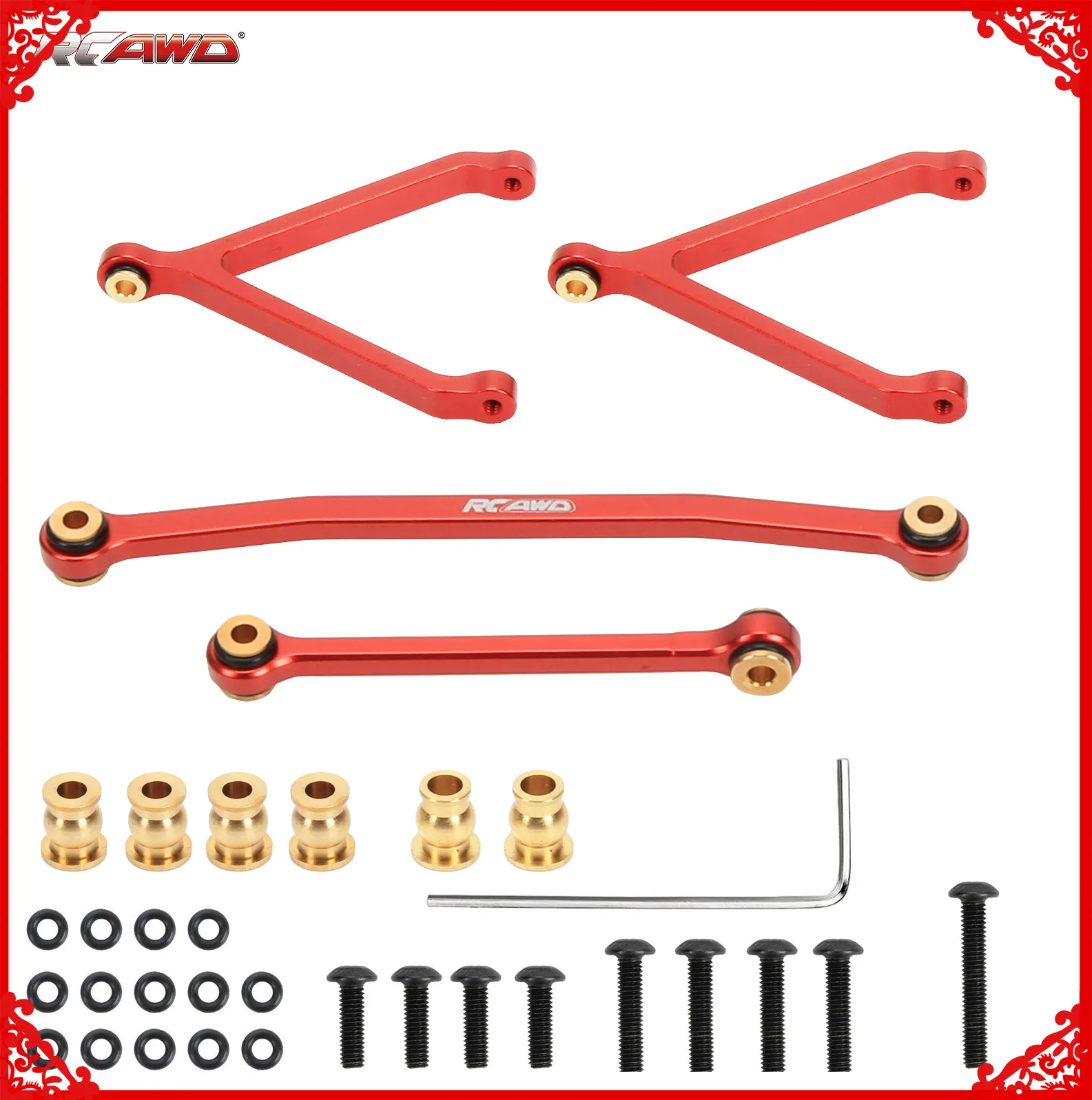 

Full alloy servo linkage steering link tie rod +Y-link linkage for FMS EAZYRC Roc Hobby FCX24 1/24 crawlers Upgrades Parts