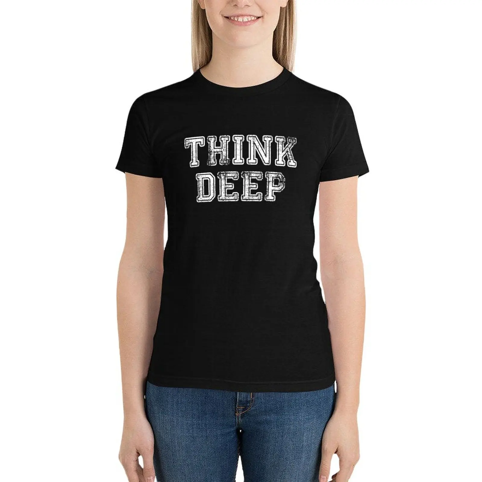 

Life,universe and everything think deep T-Shirt hippie clothes summer tops clothes for Women