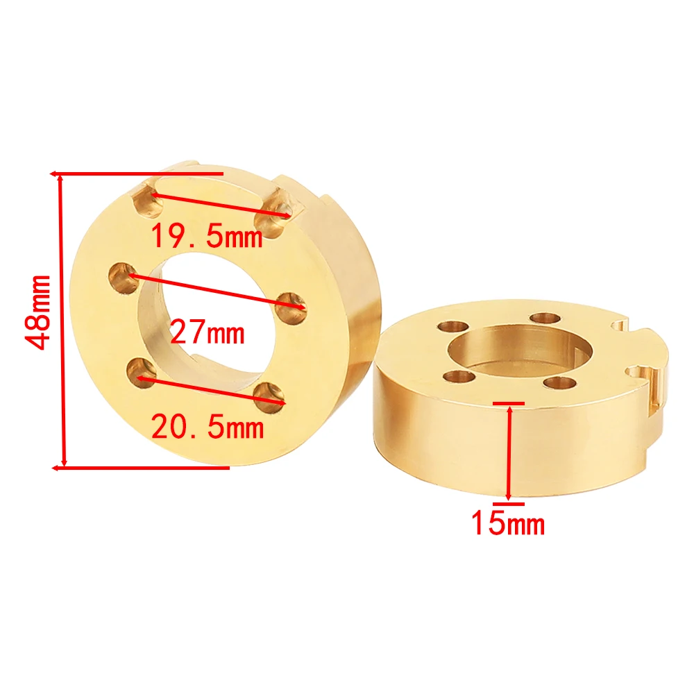 1/8 CROSSRC EMOX Rhino Counterweight Pair 268.3g Metal Weight For CROSSRC EMOX Big Rhino RC Crawler Car Upgrade Parts