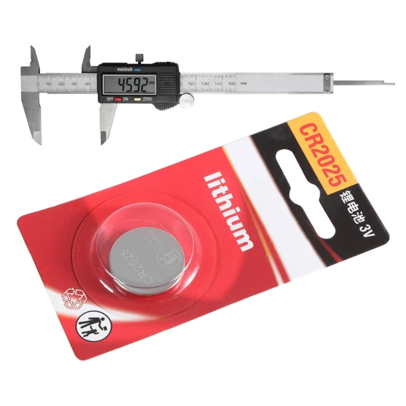 CR2025 ボタン電池 3V シングル パック、おもちゃ、リモコン、電子機器用リチウム ボタン電池