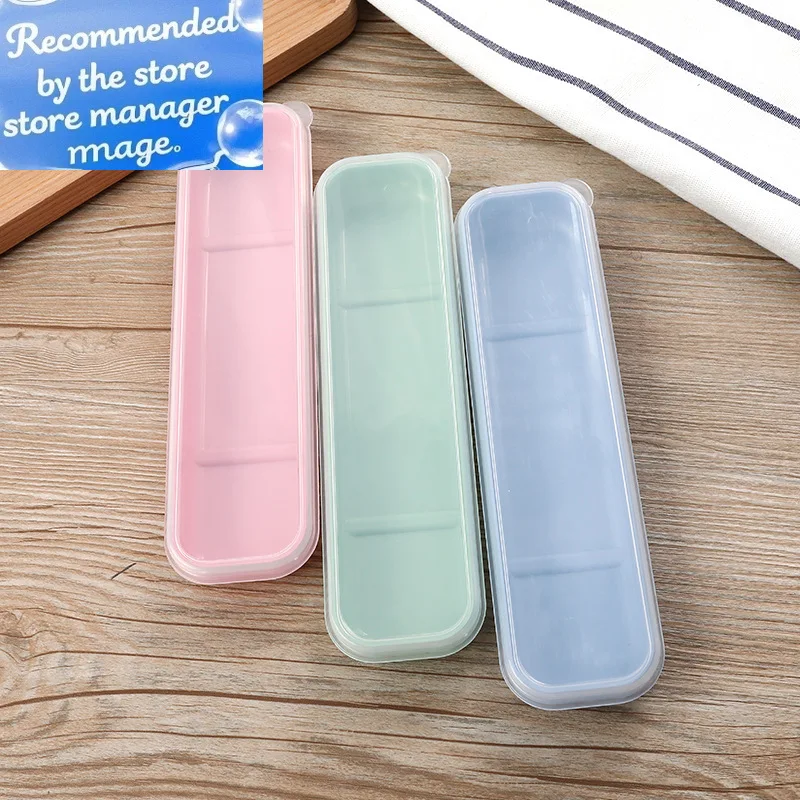 

Коробка для посуды, портативный чехол для столовых приборов, коробка для хранения ложки, вилки, студенческая сумка для домашней посуды, многоцветная прозрачная крышка