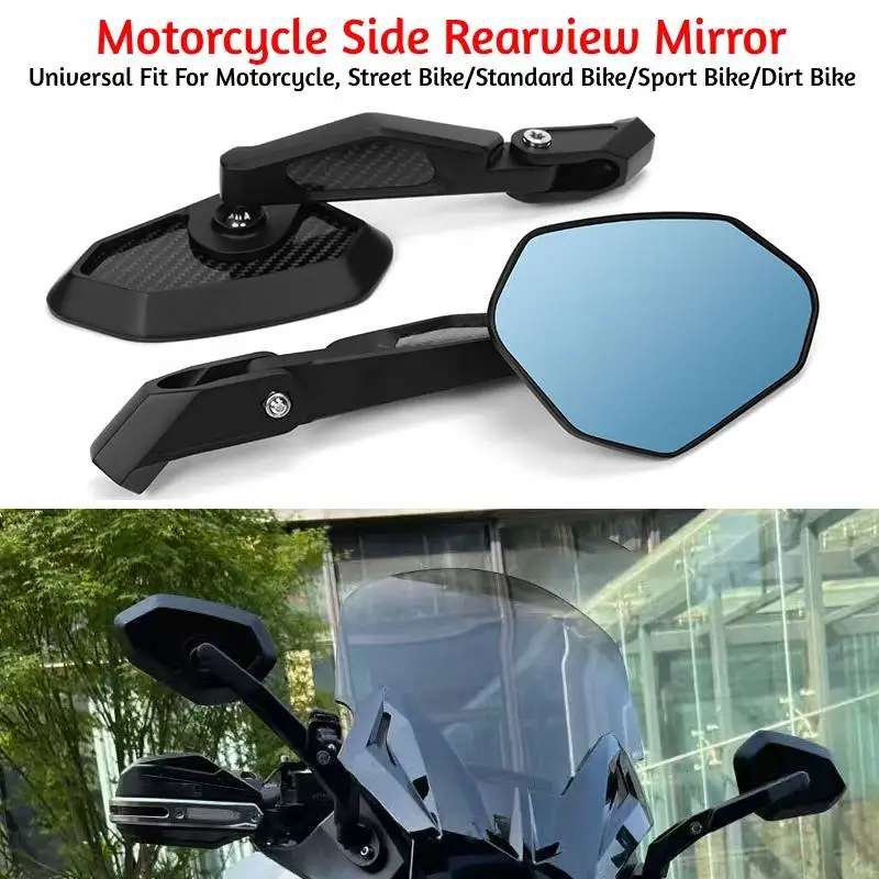 

Зеркала для мотоциклов, алюминиевые зеркала заднего вида с ЧПУ, универсальные 8 мм 10 мм, скутер, электронный велосипед, кафе Racer, ретро боковое зеркало заднего вида