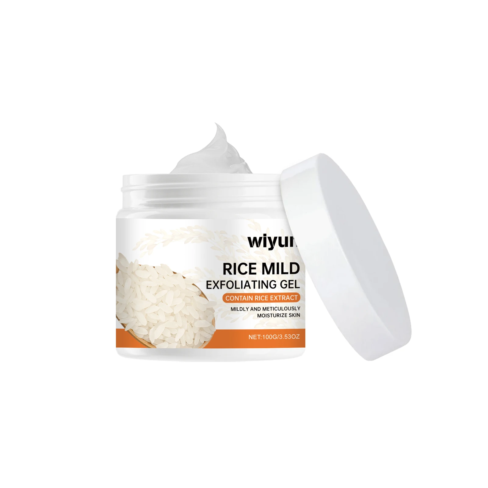 

Wiyun Rice Exfoliating Gel Gently Cleanses Face Body Skin Hydrating Moisturizing Refreshing Cleansing Gel 3pcs
