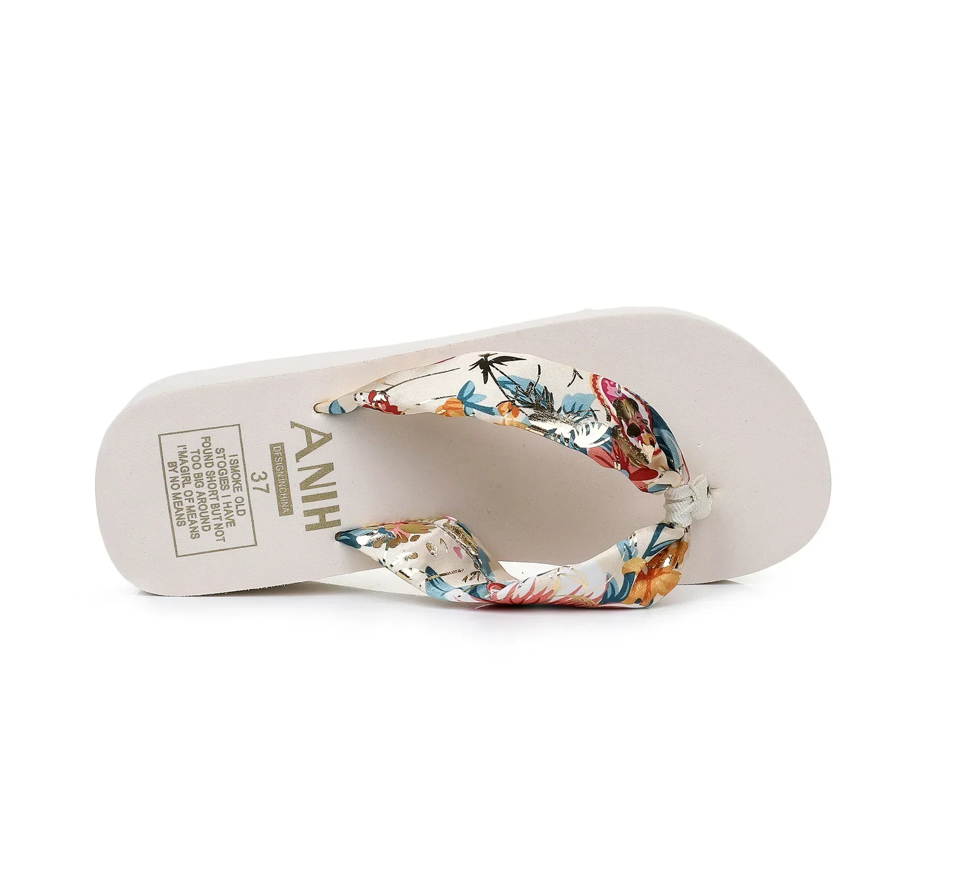 Damen Flip-Flops Sommer Strand Plateau-Slipper Lässige Outdoor-Keilsandalen Sommer Damenschuhe – Detail 27