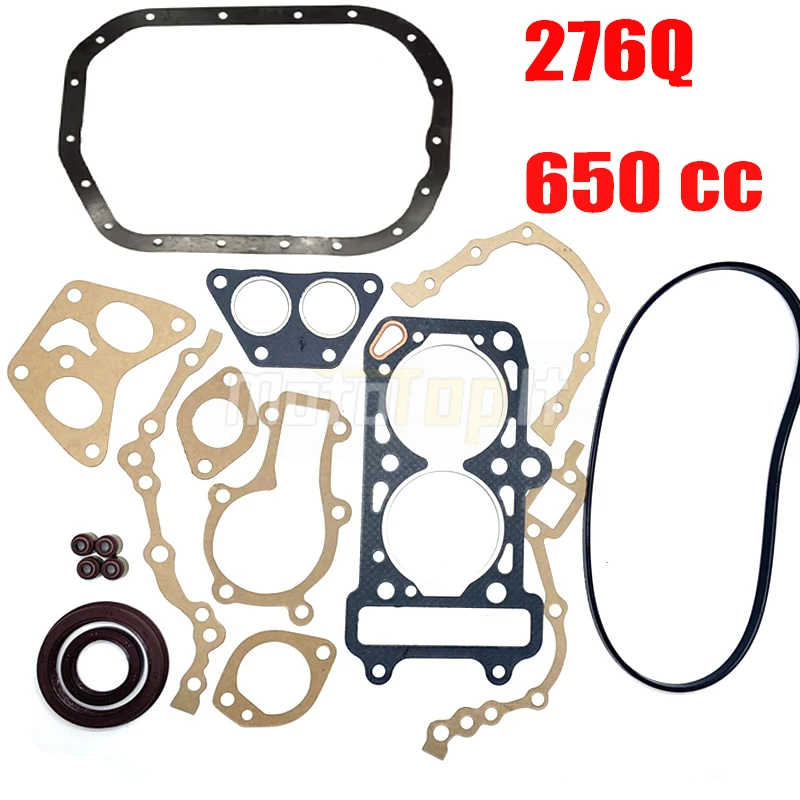 

OVERHAUL HEAD GASKET OIL SEAL KIT FOR KINROAD JOYNER 650 2 CYLINDER 276 ENGINE SAND SPIDER COMMANDO ROKETA QUAD P/N:276Q-01021