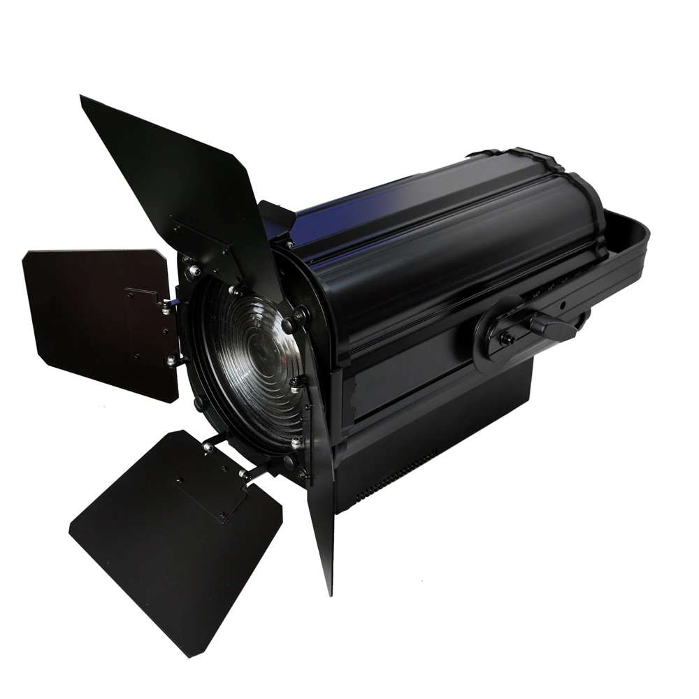 TIPTOP 200W White Led Studio Light Manual Zoom Stage Led Profile Light LCD Display RDM Address DMX 512 Control Barndoor