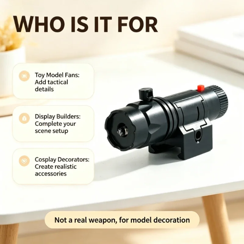 Compact Portable Black Decor Lighting Accessory with Mounting Base, Durable Craft Ornament Module, Suitable for Hobby Collection