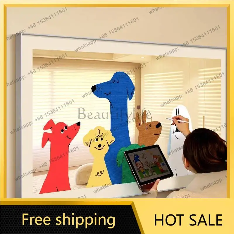 Best Sellers Classic Universal Mirror Decor Unbreakable Girl Makeup Art Mirror Decor Decorative Compact Custom Espejo Home Decor