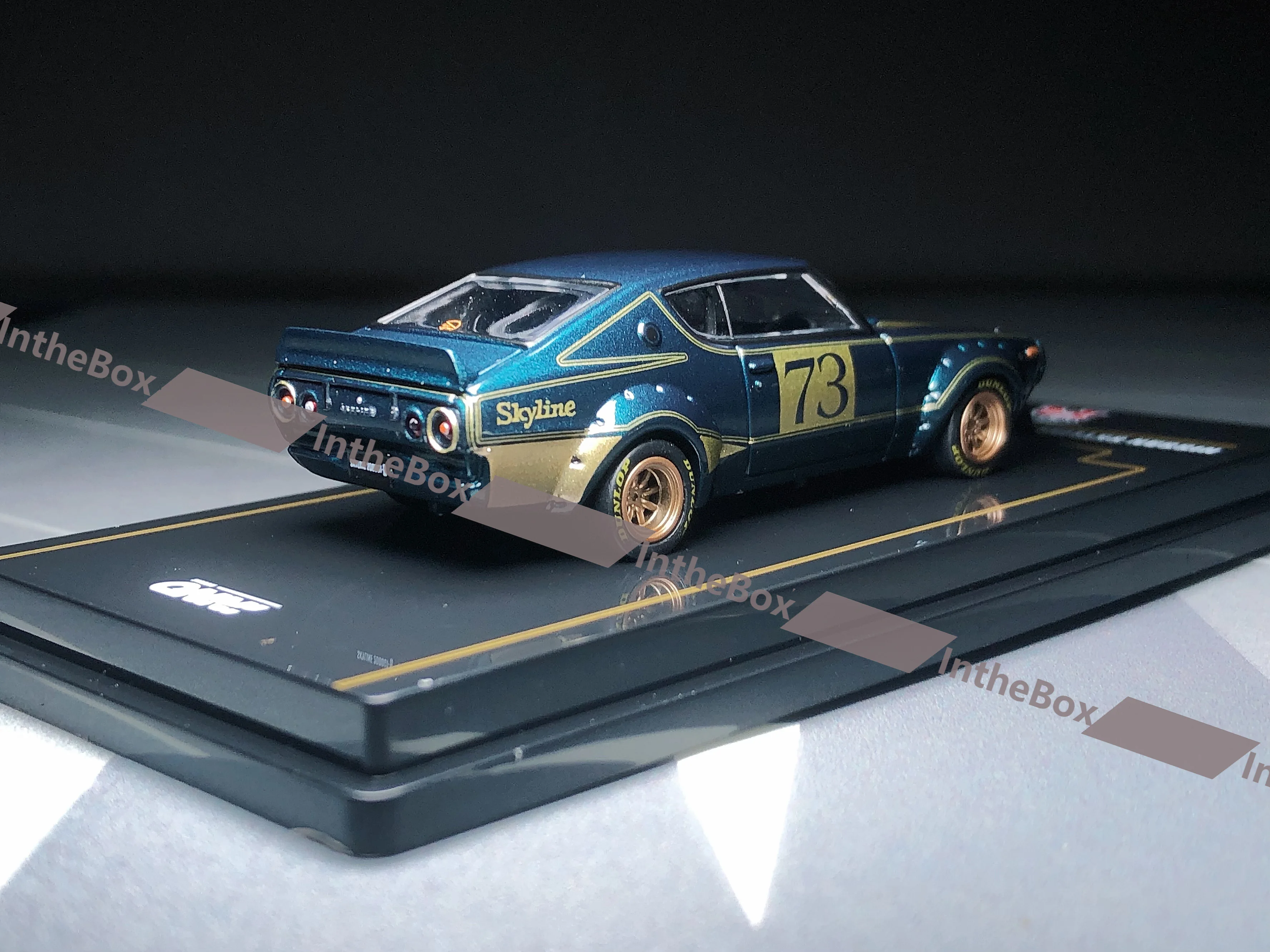 Inno64 1/64 Skyline 2000 GT-R KPGC110 Racing Concept Green Diecast Model Car Collection Limited Edition Hobby Toys