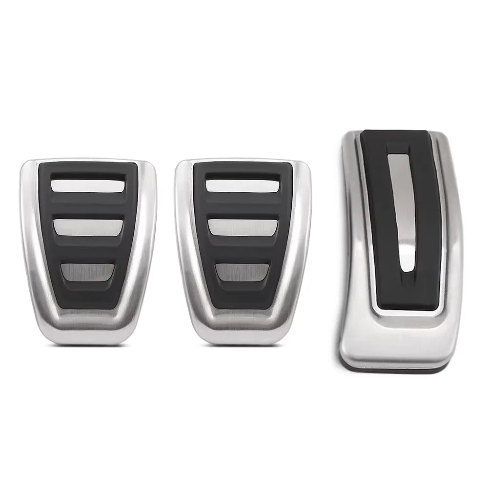 For Audi A1 Mk2 GB Sportback Citycarver 2019~2024 Car Foot Pedals Covers Acessories Rest Brake Accelerator Stainless Steel Alloy