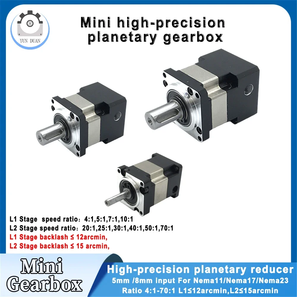

Мини-высокоточный планетарный редуктор Nema11 Nema17 Nema23, передаточное число 4:1-10:1, для редукции двигателя 28 мм, 42 мм, 57 мм для роботов-оборудования