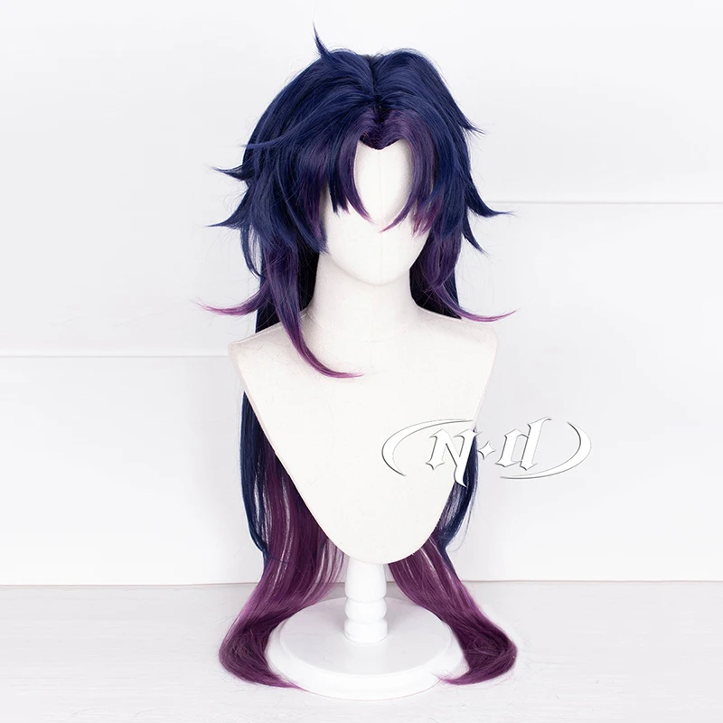 ND هونكاي ستار السكك الحديدية تأثيري الباروكات شفرة تأثيري خصلات الشعر المستعار الطويل مقاومة للحرارة الاصطناعية لعبة حفلة كوميك كون كوزر عيد الميلاد