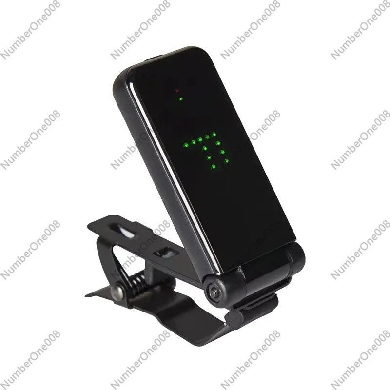 High Precision Clip-On Tuner, Full Screen LED Display for Guitar Bass Wind Instrument, Chromatic Tuner