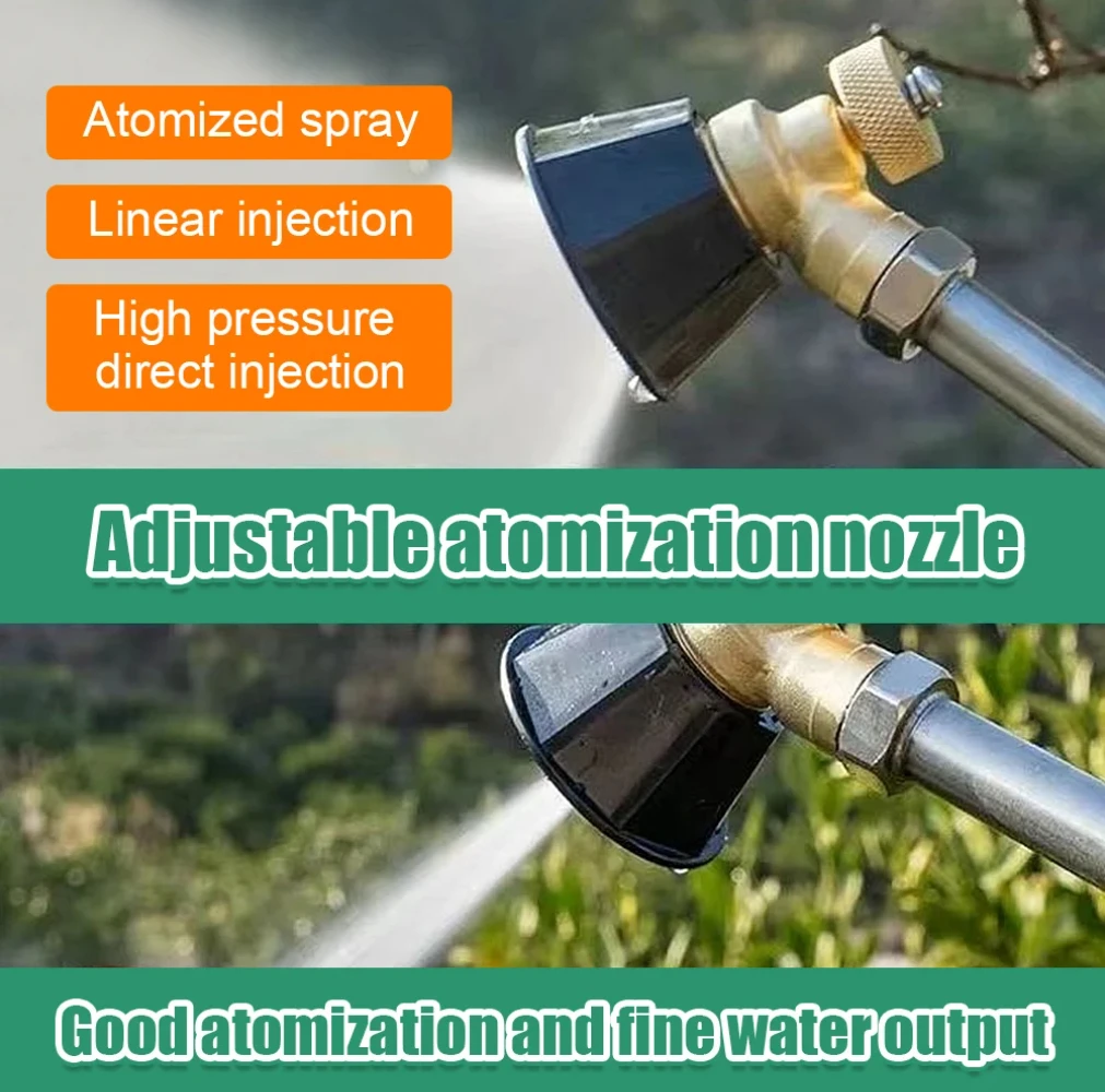 High pressure Pesticide Sprayer Nozzle Watering Adjustable Irrigation Air Vortex Nozzle Agricultural Gardening Pest Control 2025