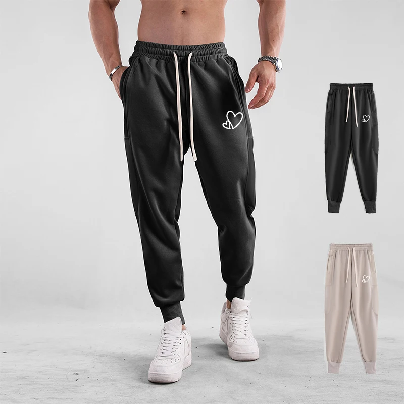 Men's Trend Casual Pants Comfortable Breathable Running Joggers Gym Fitness Slim-Fit Elastic Sport Training Trousers Sweatpants