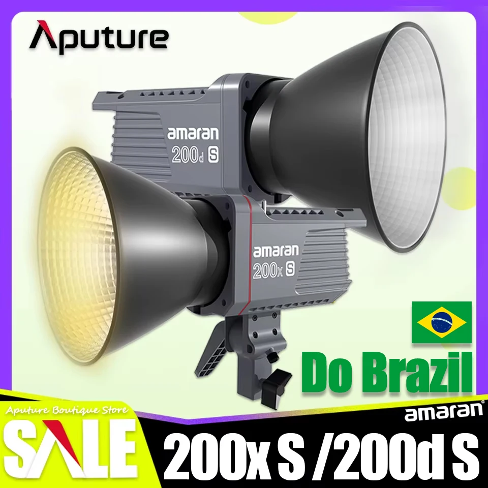 Amaran 200x S 200W 2700-6500K Bi-color LED COB Photography Video Light Amaran 200d S / 100d 5600K Daylight Fill Lamp by Aputure