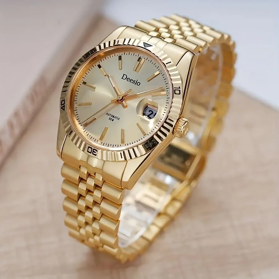 

Deesio Top Brand Luxury Mechanical Watch Men's Wristwatches Luminous Bussiness Casual Clock Male Automatic Movement Y2k Watches