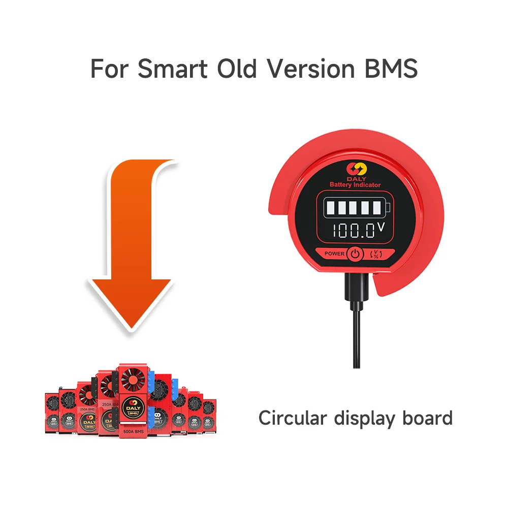 Daly Smart BMS Lifepo4 Li-Ion Zubehör 3s-24s 30A-500A 4s 8s 16s Touch Control Bildschirm LCD Display und CAN BUS UND LIGHT BOARD