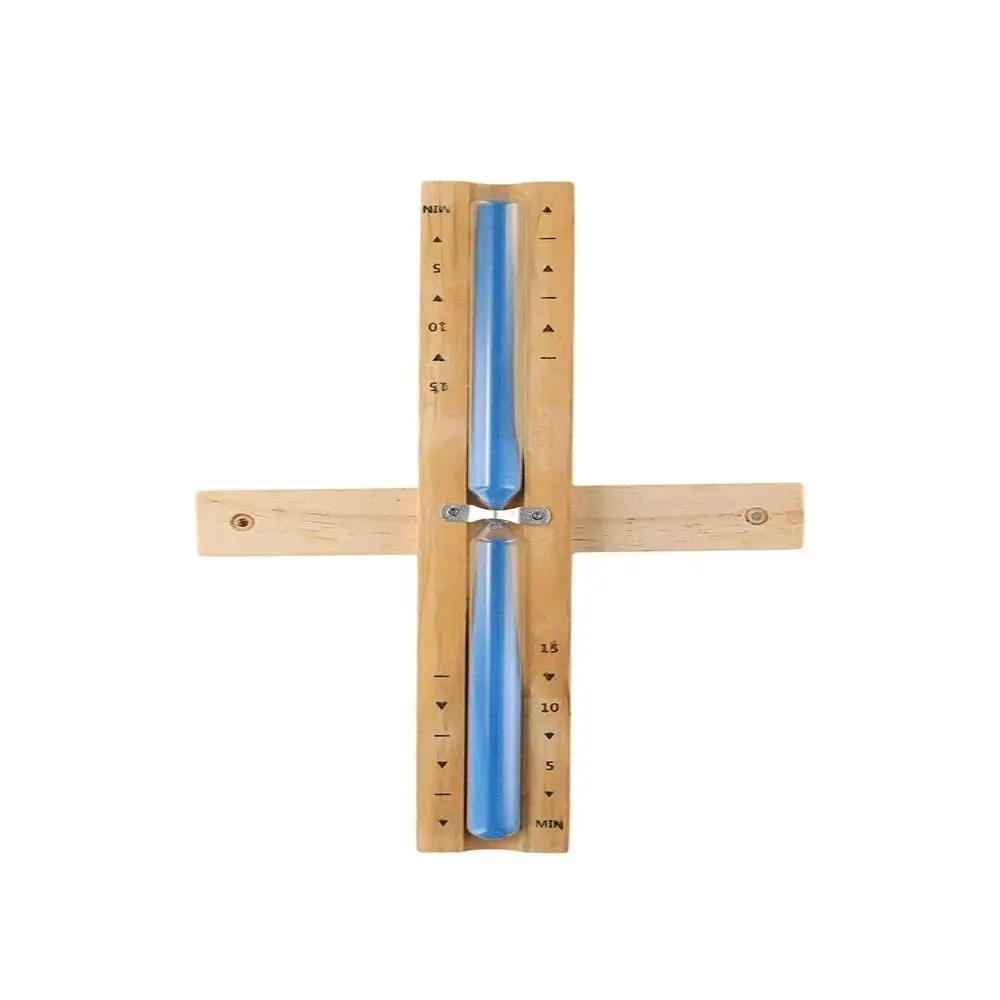Practical 15 Minute Sauna Sand Timer Wooden Glass Wall Mounted Hourglass Timer Rotating Home Decoration Sand Clock Gift