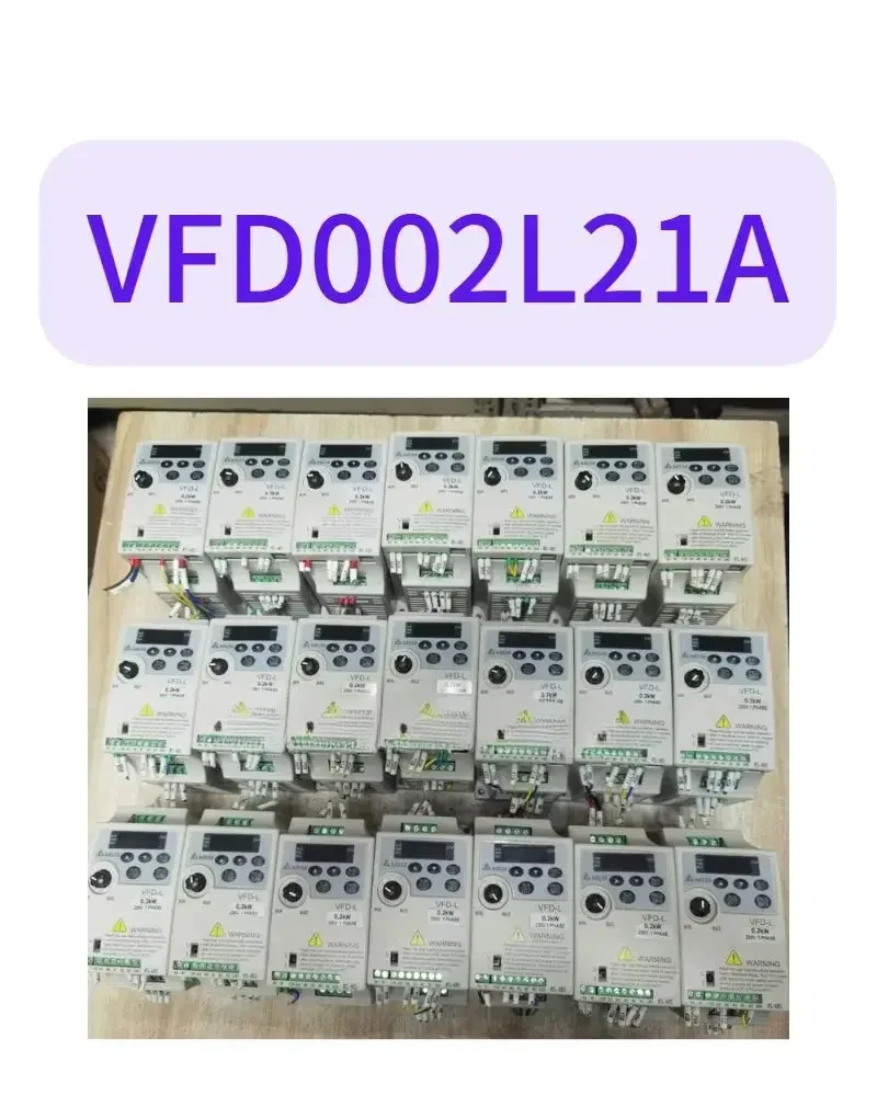 

Used inverter VFD002L21A test OK