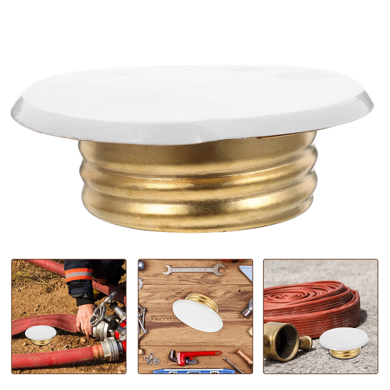 Fire Sprinkler Cover Plate Copper Head Cap For Ceiling Wall Pipe Decoration Durable Flame Resistant Protective Flange