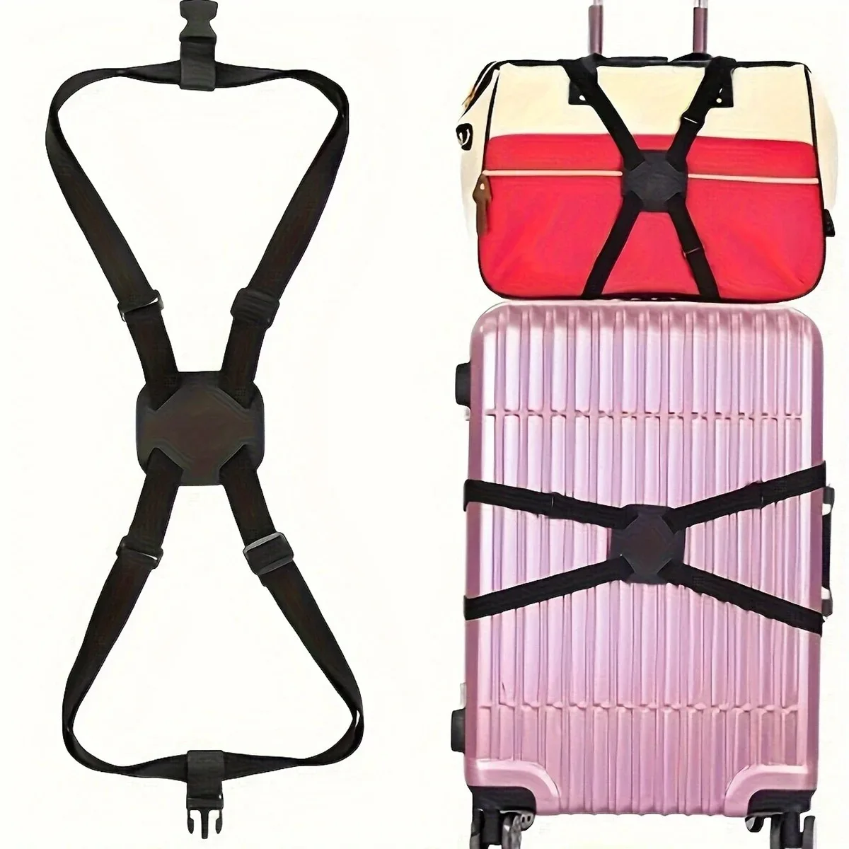 Anti-lost Binding Belt Cross Strap Travel Suitcase Accessories Packing Belt Luggage Buckle Strap Baggage Belts