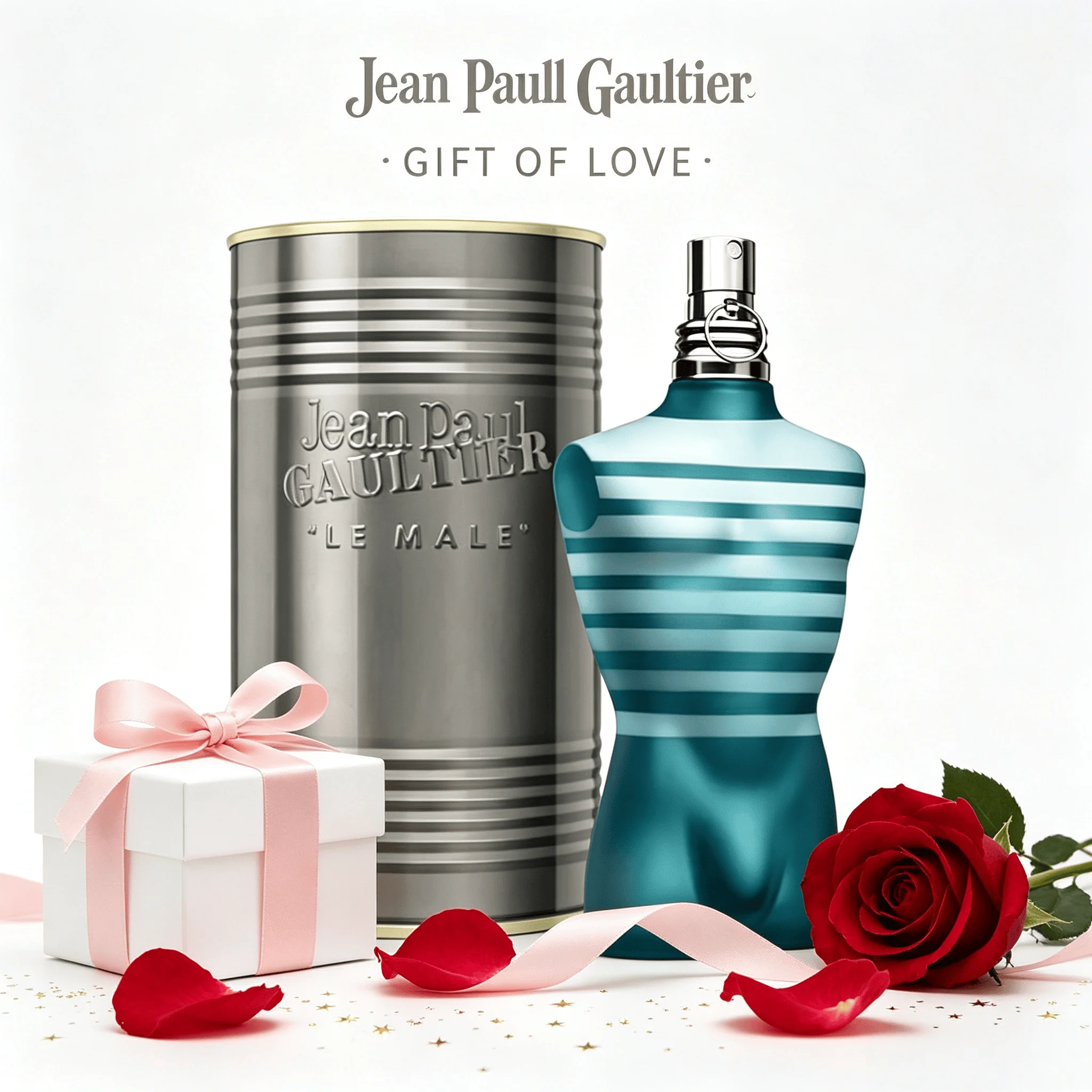 Jean Paul Gaultier Le Male Eau de Toilette – Colonia amaderada aromática de larga duración para hombre con menta fresca, lavanda y vainilla sensual – Spray de colonia de lujo para hombre
