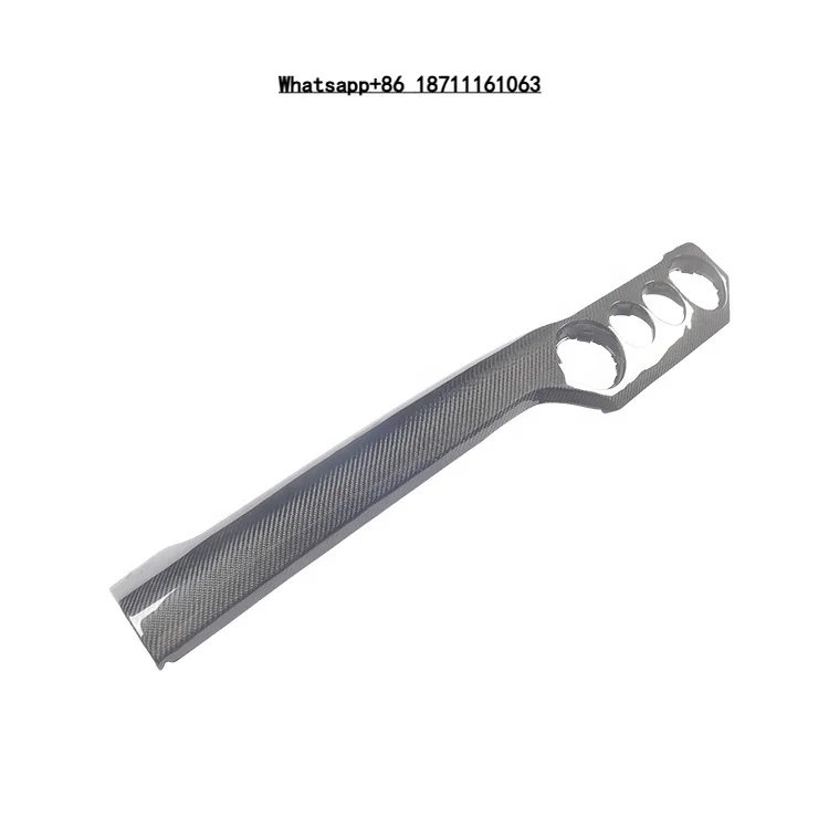

Carbon Fiber Center Console Dashboard Panel 4 Holes Replacement for Mustang GT Model Car Interior Accessories