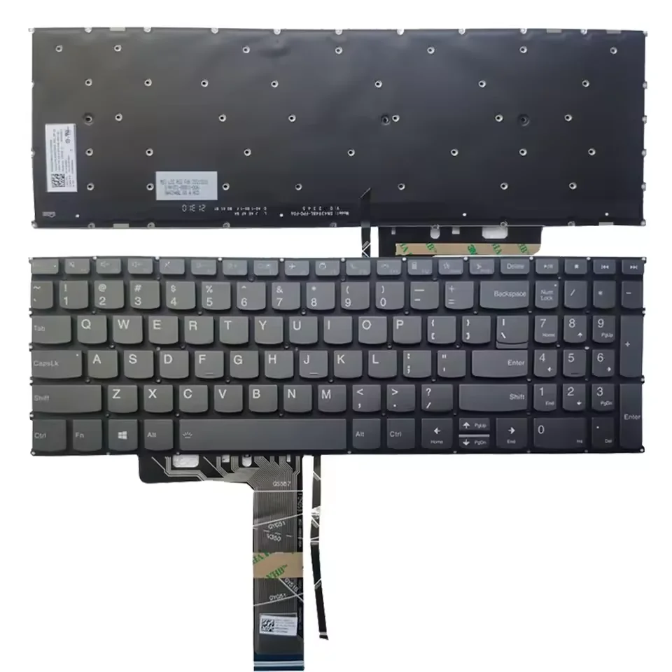 لوحة مفاتيح أمريكية جديدة بإضاءة خلفية لجهاز Lenovo ThinkBook 15 G2 هي 15 G2 ITL باللون الأسود