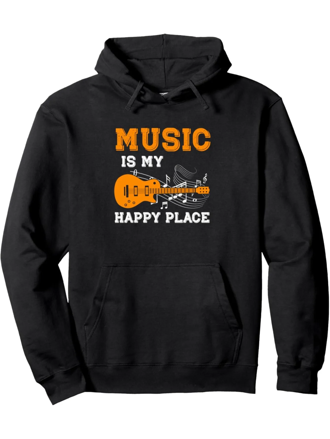 

Musician Guitar Notes Graphic Print Autumn and Winter Cotton Hoodie Outdoor Street Sports Training Brand Trendy Clothing