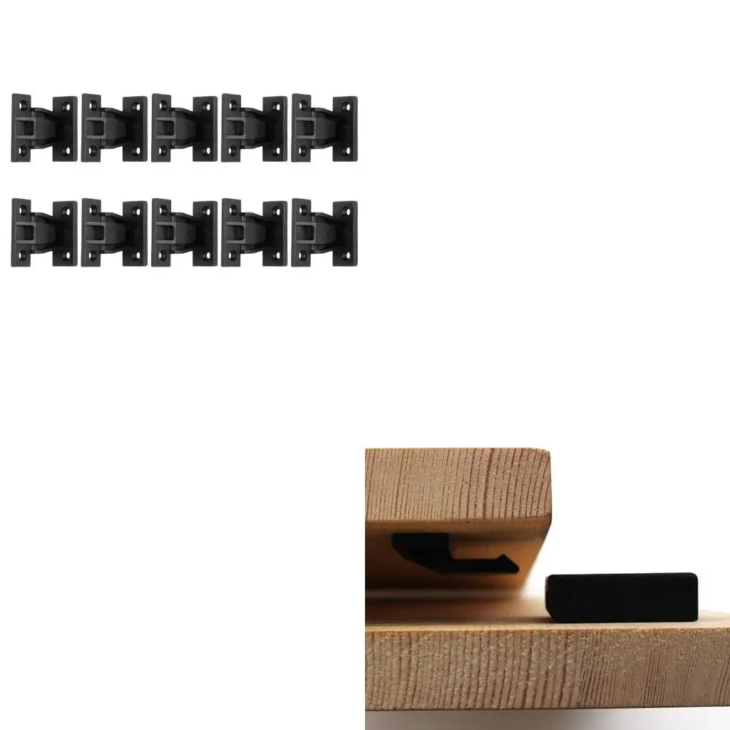  10Pcs Push in Plinth Fasteners Fittings Press Fit Panel Clip Furniture Connectors Bracket Plastic Connection Fasteners