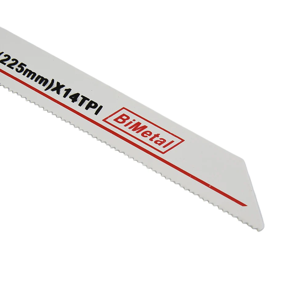 Hojas de sierra recíproca de BI-METAL de 225MM para corte de madera y Metal, hojas bimetálicas de más duraderas para tubos de barra de refuerzo de chapa de Metal