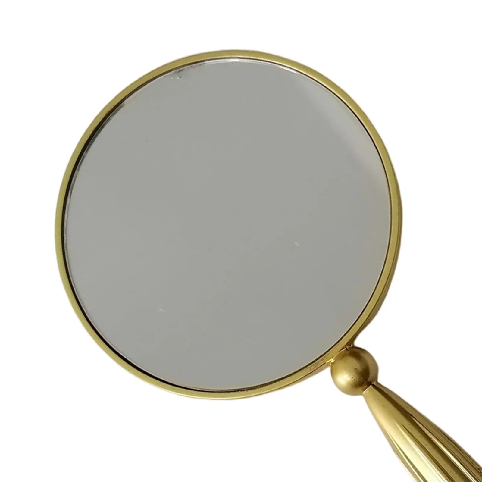 Retro Style Handheld Mirror Hand Held Large Viewing Beauty Salon Cosmetic