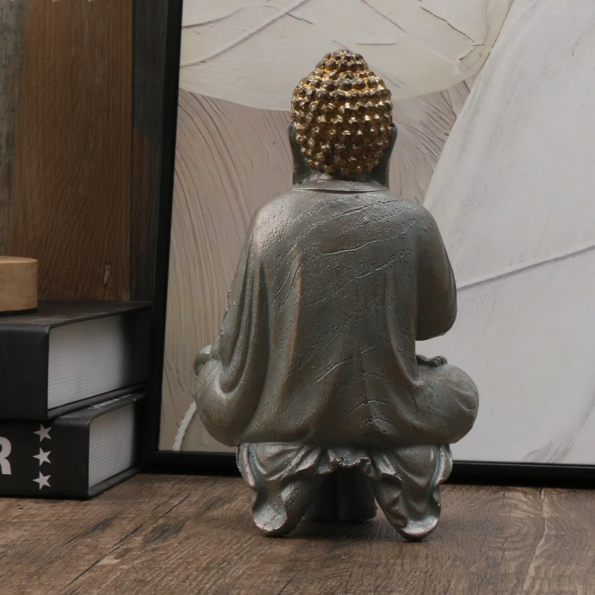 1 pcs Elegant Thai Buddha Statues & Sculptures -Enhance HomeDecor with Peaceful Southeast Asian Resin Crafts; ldeal forGifts