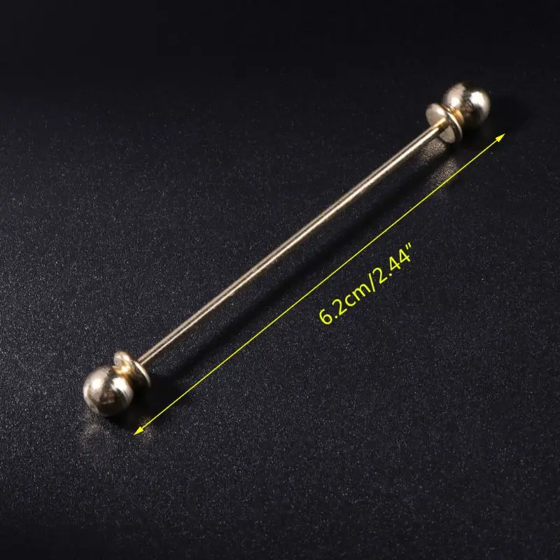 91AC Luxury Tie Clip Collar Clasp Collar เข็มกลัดผู้ชายเสื้อเชิ้ตพินเครื่องประดับของขวัญสำหรับพ่อ