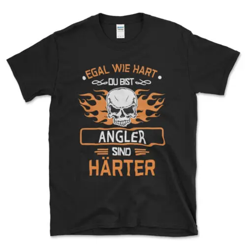 Neu Angeln Angler Sind Härter Spruch Männer Geschenk T-Shirt