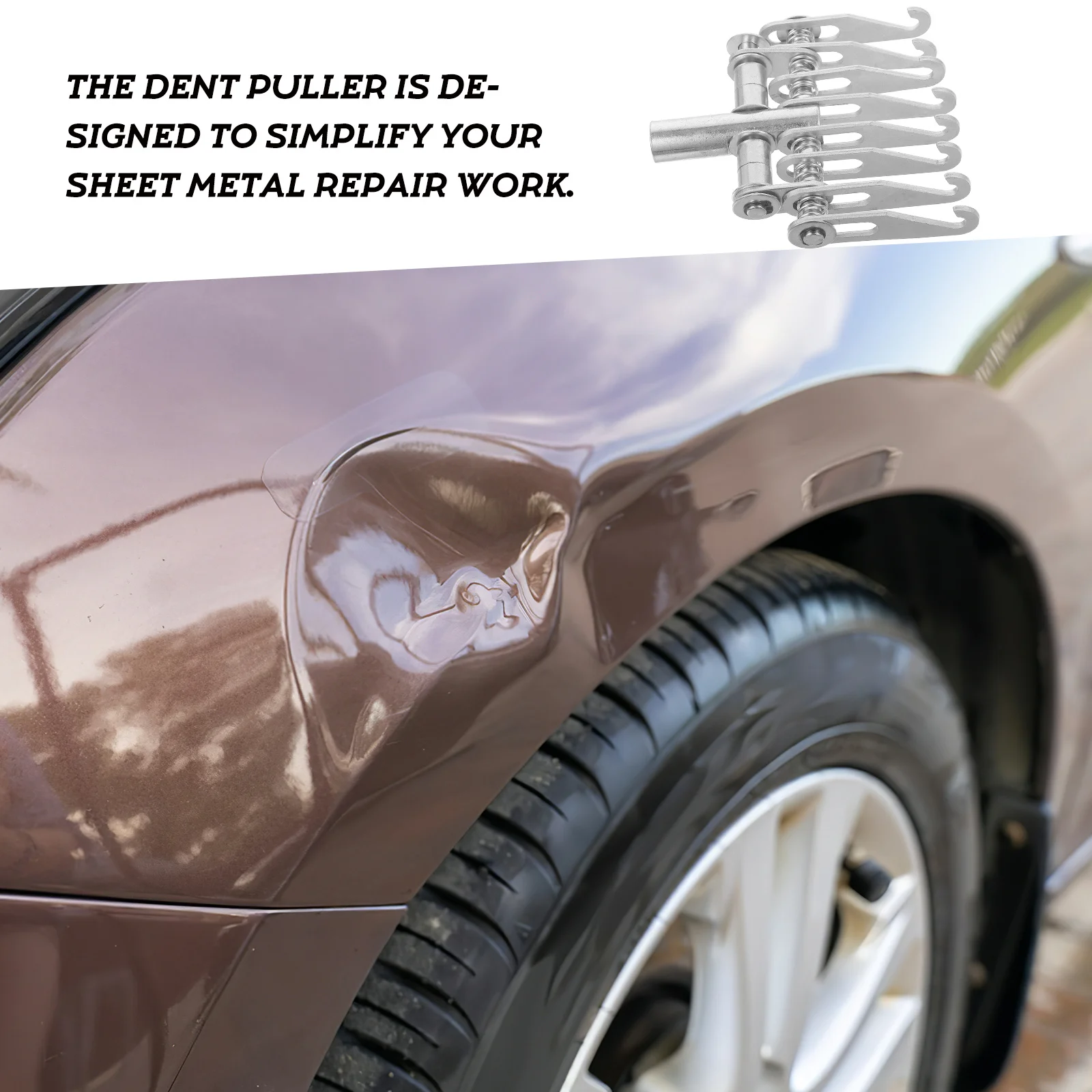 

Крючок для удаления вмятин с несколькими когтями для инструмента для ремонта кузова автомобиля, сверхмощная железная конструкция, небольшой набор для удаления вмятин, молоток для когтей