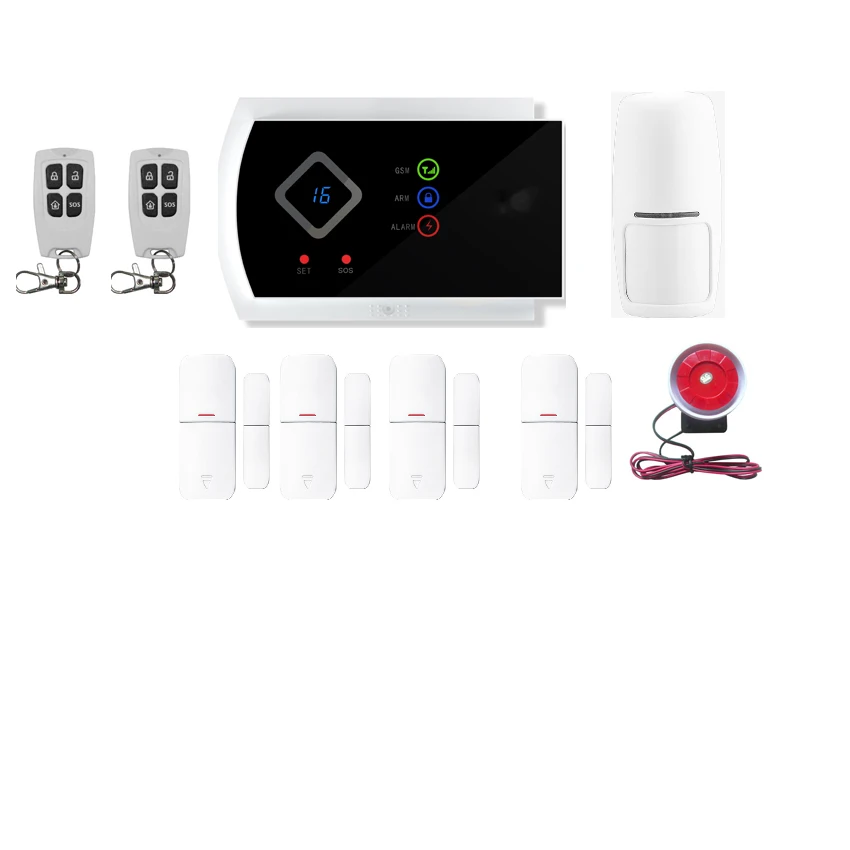 GSM infrared sensor anti thief home security system alarme residencial gsm alarm system with relay output