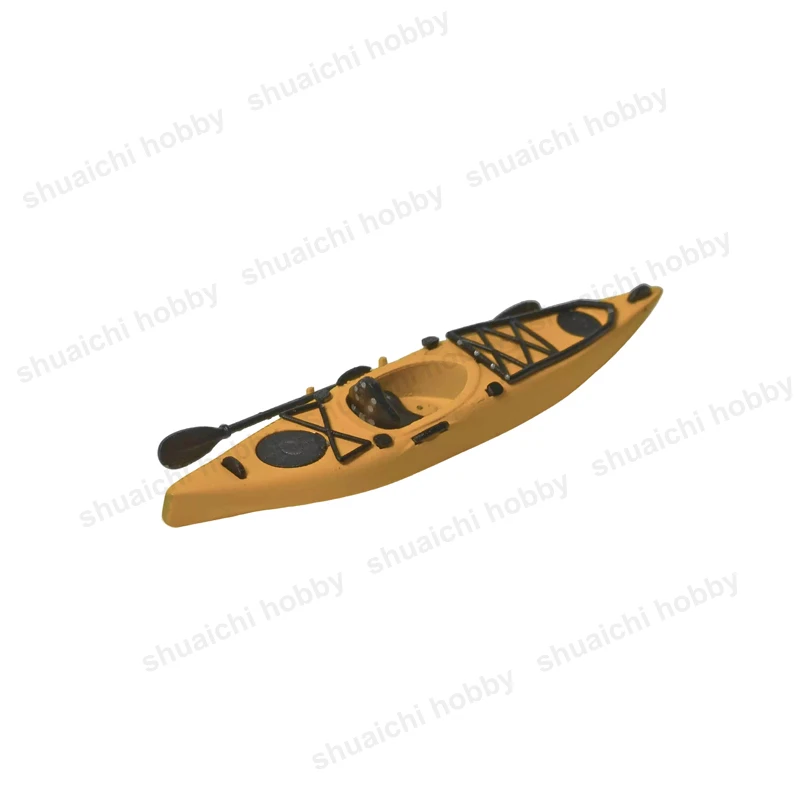 1PCS 1/64 Scale Kayak Model Simulation Paddle Boat Miniature Garage Scene Accessories for Car Models Enthusiasts Collection Gift