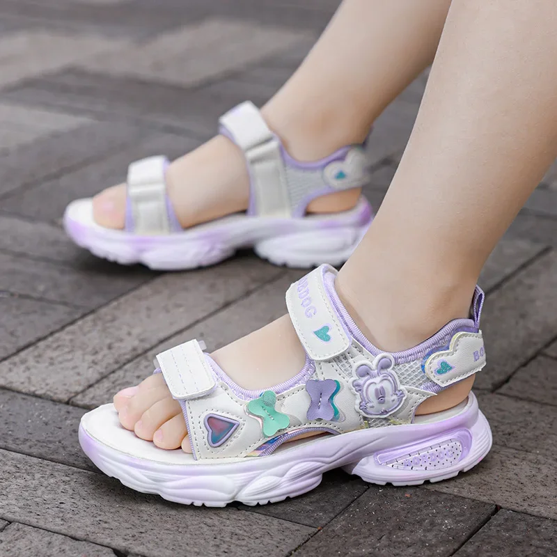 

Summer Children's Sandals Casual Breathable Boys Beach Shoes Outdoor Open Toe Lightweight Children Sports Sandals for Girls
