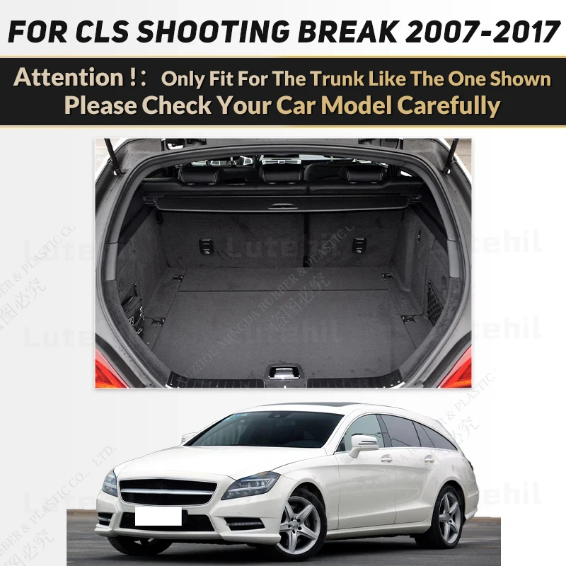 For Mercedes Benz CLS Class Wagon 2007-2014 13 12 11 10 09  08 Full Coverage Trunk Mat Car Cargo Liner Interior Accessories