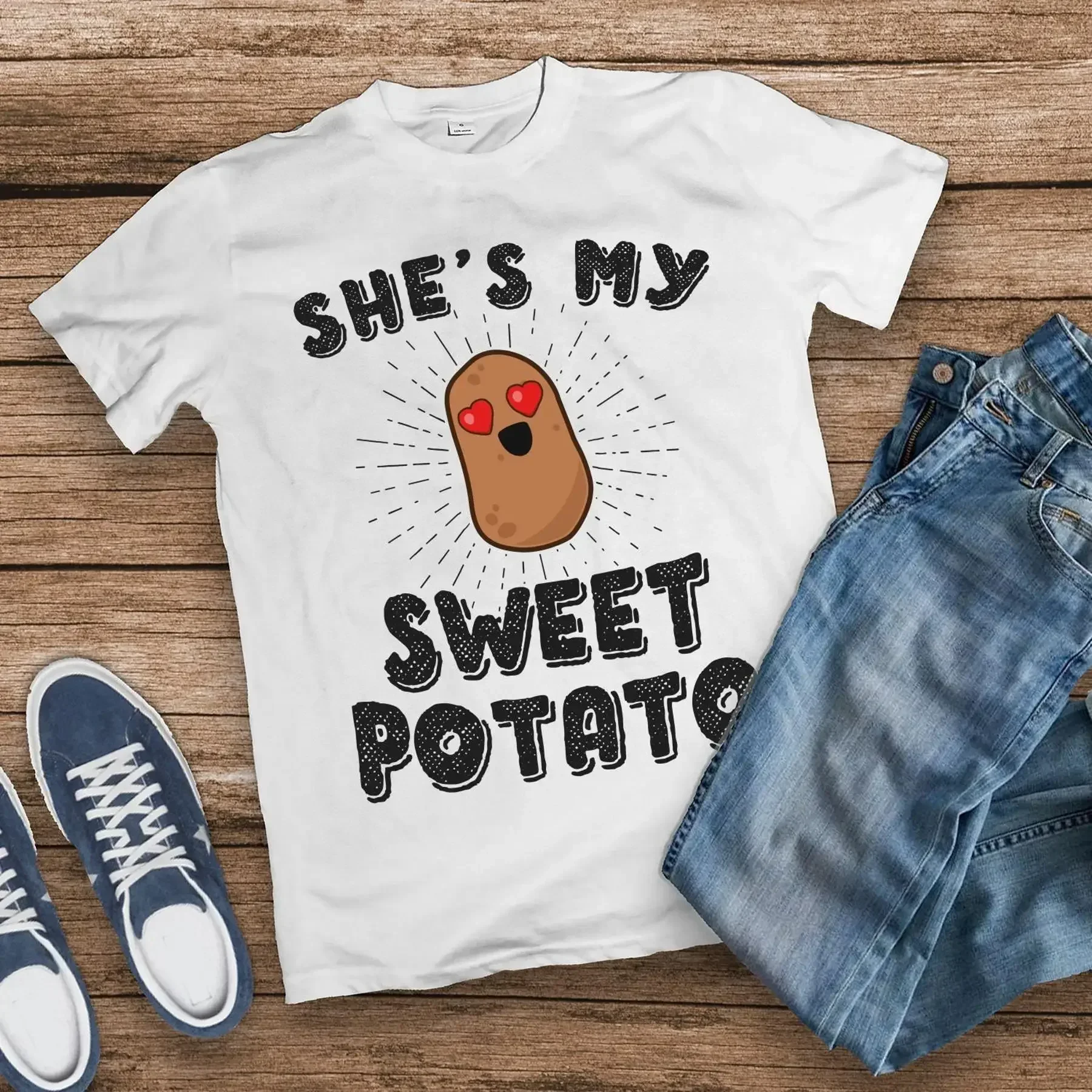 She s My Sweet Potato T Shirt Couples Joke Girlfriend Funny Boyfriend Thanksgiving