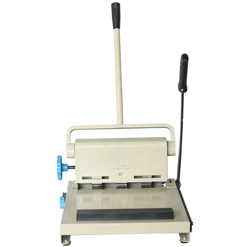 

DC-8108 Three-hole manual multi-function puncher with cutter for archives, bills, files and documents, manual small hole puncher